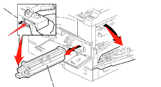 理光RicohMP2001/2501更換套鼓的方法